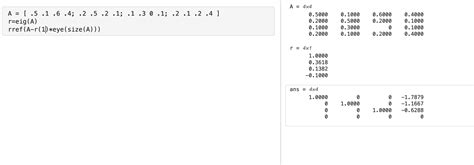 Image result for Eigenvector in MATLAB