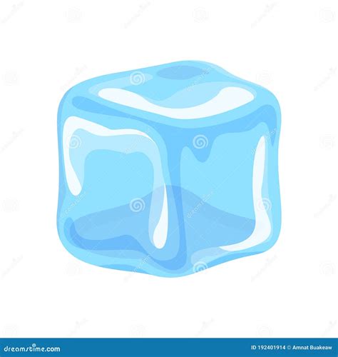 Ice Cube Isolated on White Background, Clip Art Three Ice Cubes ...
