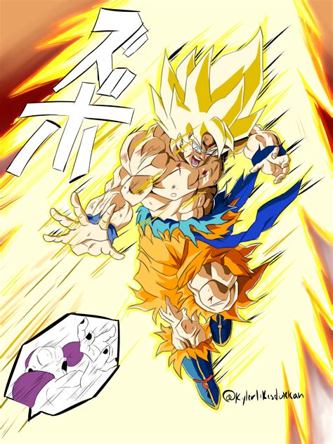 Goku Kills Frieza Goku VS Frieza Dragonballz