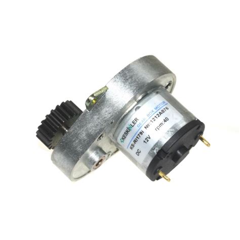KSR 12V 40Rpm Geared (Small Gear Connected) DC Motor Motorobit ...
