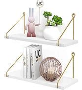 UHUD CRAFTS Hanging Shelves - Adjustable Rope Hanging Shelf, Wall ...