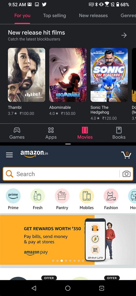 Split Screen Android Phone Landscape Mode 的图像结果