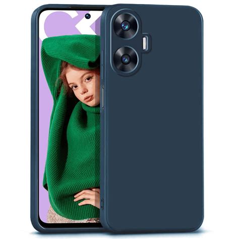 WOW IMAGINE Slim Ultra Soft Rubberised Back Cover for Realme C55 ...