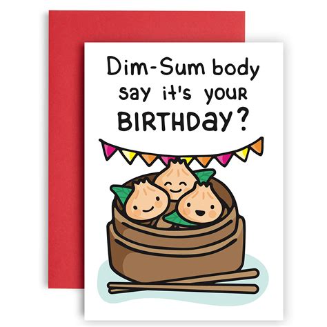 Buy HuxtersDim-Sum Body says it’s your birthday card - Funny birthday ...