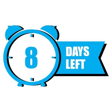 Blue alarm clock eightday countdown time tracking concept deadline ...