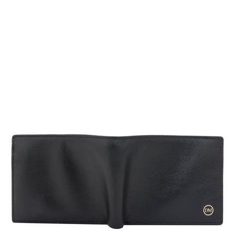 Black Bifold Leather Mens Wallet – Da Milano