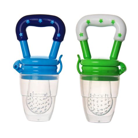 Buy Naughty Kidz Pack of 2 Silicone Food/Fruit Nibbler for Baby, BPA ...