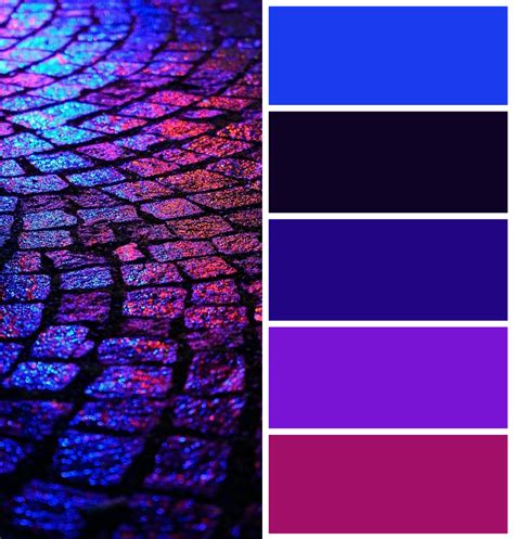 Blue Purple Color Palette | Purple color palettes, Color palette bright ...