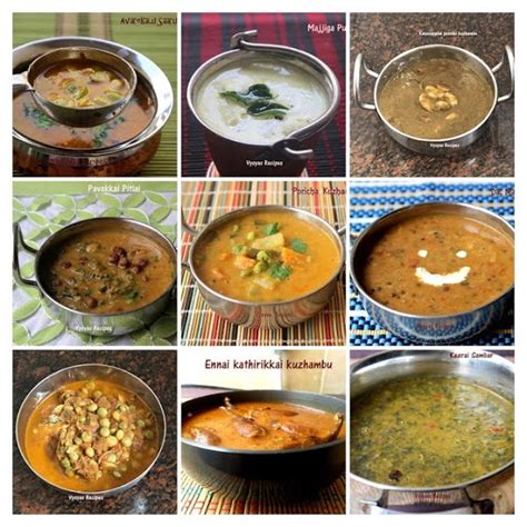 Vysya's Delicious Recipes: 30 Kuzhambu varieties - Sambar - Sides for Rice