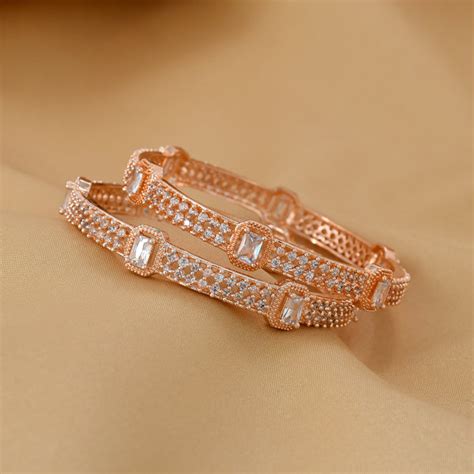 Buy Zircon Bangles for Women Online in India
