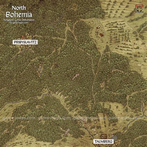 North Bohemia - Kingdom Come Deliverance Map | game-maps.com