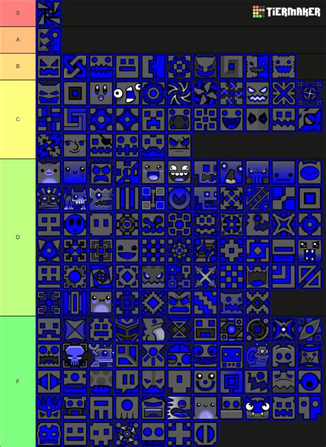 Geometry Dash Cube Icons (2.2 Included) Tier List (Community Rankings) - TierMaker