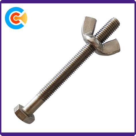 China Factory Supply M6 Butterfly Wing Nuts Bolt Hex Head Screw - China ...