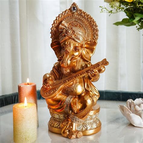 Buy Lord Ganesha Playing Sitar Idol | Ganesh Chaturthi Online in India ...