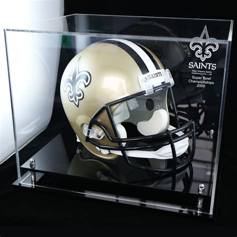 New Orleans Saints NFL Helmet Acrylic Display Case.