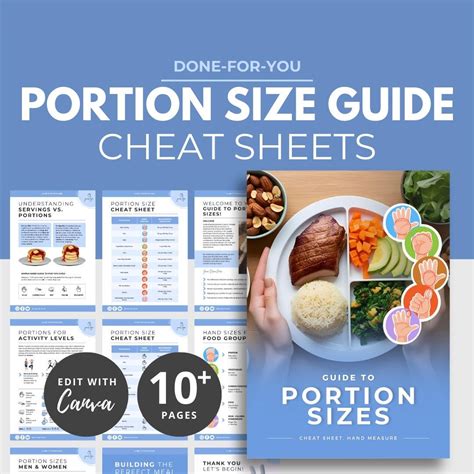 Printable Food Portion Size Charts INTRO TO NUTRITION AND PORTION