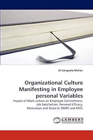 Buy Organizational Culture Manifesting in Employee Personal Variables ...