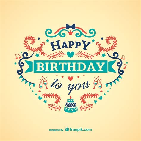 Images de Anniversaire vintage – Téléchargement gratuit sur Freepik