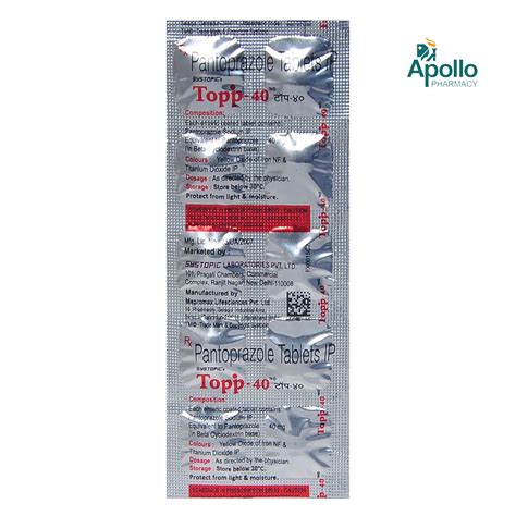 Topp-40 Tablet 10's Price, Uses, Side Effects, Composition - Apollo ...