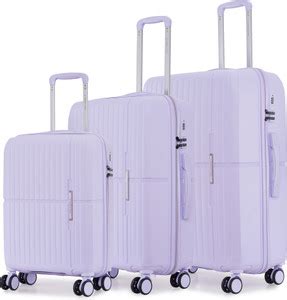 NASHER MILES Springfield HardSide Polypropylene Set of 3 Pastel Purple ...