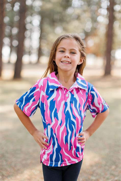 Funky Tiger Golf Shirt - Kids - GOLF APPAREL