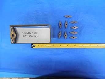 9PCS New VNMG 332E Carbide Inserts Grade 370 1/32 Corner Radius ...
