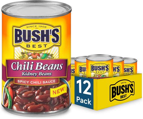 Amazon.com : BUSH'S BEST Canned Chili Magic Chili Beans Starter ...