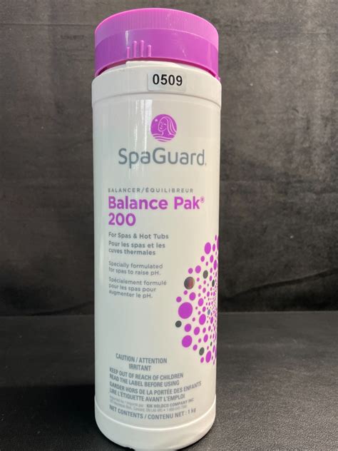 SpaGuard Balance Pak 200 pH Increase for Spa Water (for Spas & Hot Tubs) - 1KG Tub - New
