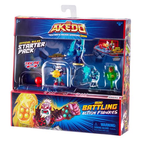 Buy Akedo - Ultimate Arcade Warriors Starter Pack Mini Battling Action ...