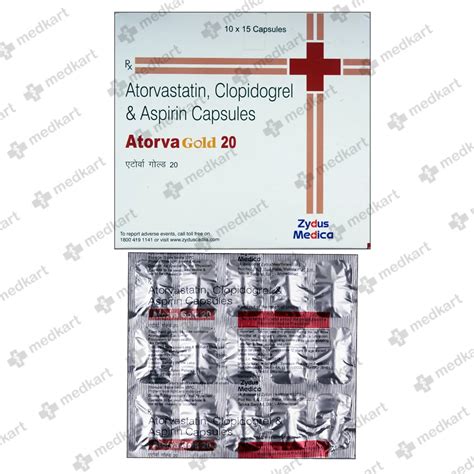 ATORVA GOLD 20MG TABLET 15'S Price, Uses, Side Effects & Substitutes ...