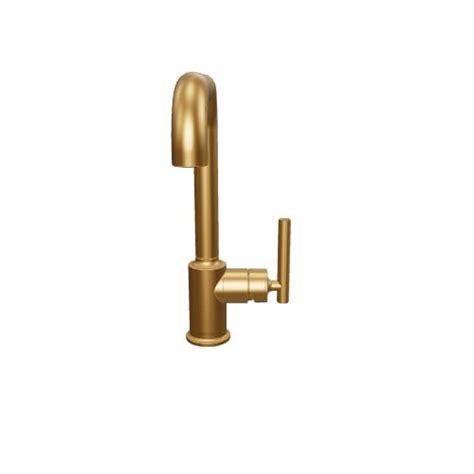 KOHLER Vibrant Brushed Moderne Brass Single Handle Kitchen Faucet K ...
