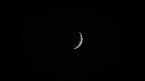 Download wallpaper 3840x2160 moon, sky, night, black, minimalism 4k uhd ...