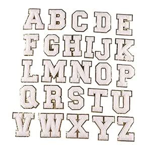 Enakshi® Alphabet Letters Patch Iron/Sew On Patches for Jeans Hat ...