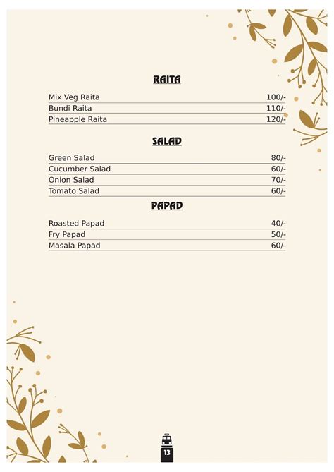 Menu at D Aahar Rail Gadi Dine' In, Patna, Boring Road Chauraha