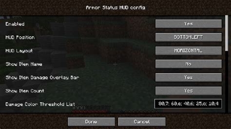 Image result for Armor Status Mod Install Deutsch Java