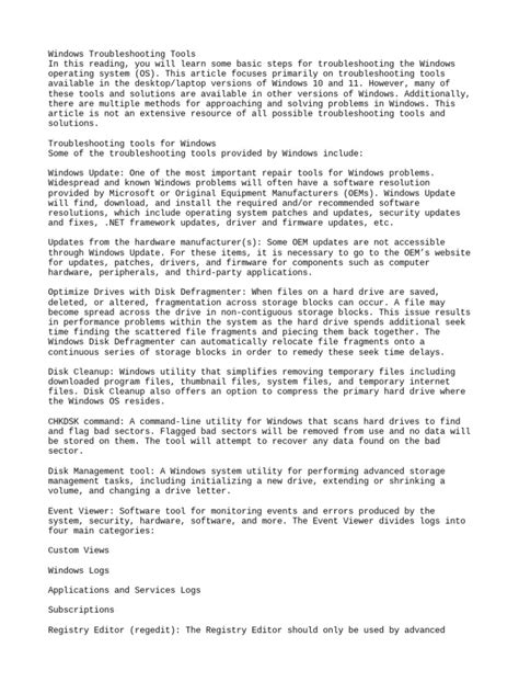 Image result for Windows Troubleshooting Tools