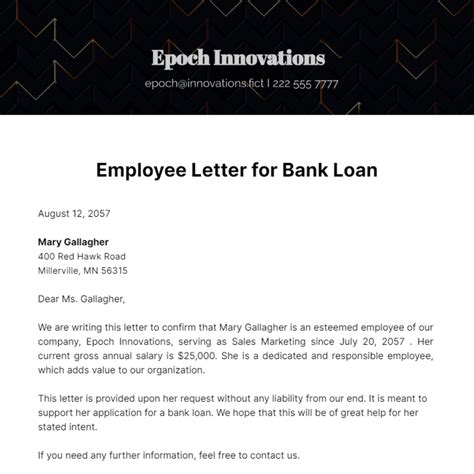 Loan Request Letter To Bank From Company To Employee Sleeping - Infoupdate.org - employees of bank
