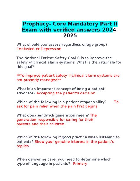 Image result for Core Mandatory 2 Test Answers