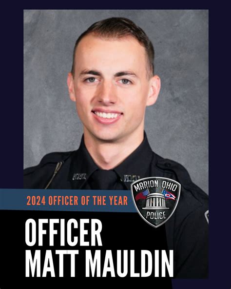 Marion Police Department announces 2024 Officer and Supervisor of the ...
