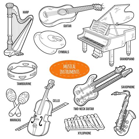 Musical Instruments Names Cartoon 的图像结果