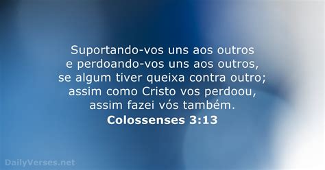 Colossenses 3:13 - Versículo da Bíblia do dia - DailyVerses.net