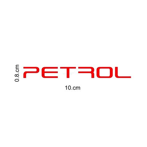 Red Petrol Logo Car Sticker: Show Your Passion