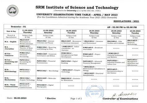 Fsh pg 2021r timetable - It is useful - Bca-Computer Application - Studocu