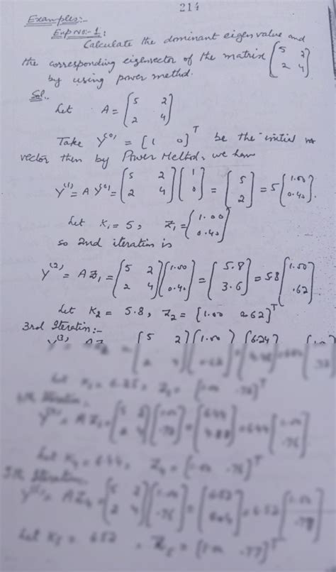 Power Method to Find Dominant Eigen Vakues Code in Python 的图像结果