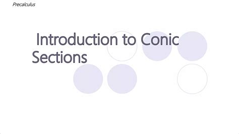 Image result for Conic Sections Introduction