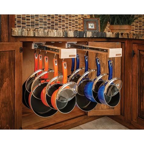 Glideware Kitchen Pot and Pan Organizer Hook with Ball-Bearing Slide ...