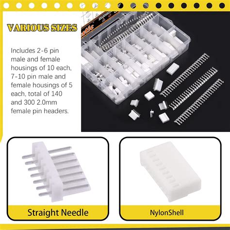 Mardatt 440 Pcs 2.54mm Pitch KF2510 Connector Kit 2 India | Ubuy