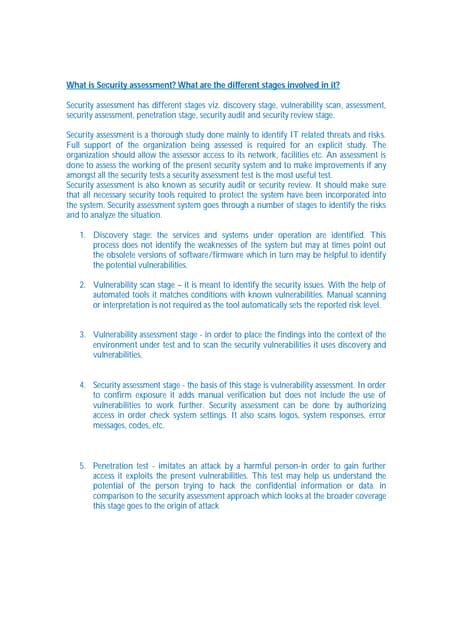 Image result for Security Assessment Define