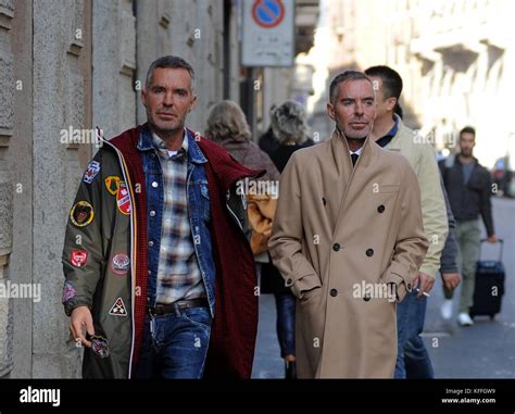 Milan, Dean and Dan Caten walk in the center The Dean and Dan Caten ...