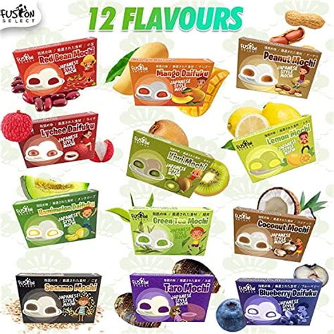 Buy Fusion Select Mochi Daifuku Snacks - Traditional Japanese Rice ...